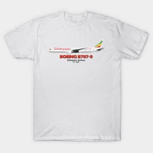 Boeing B787-9 - Ethiopian Airlines (Art Print) T-Shirt